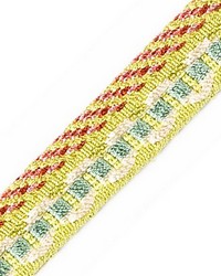 Safari Piping With Tape Teal rose by  Scalamandre Trim 