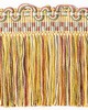 Scalamandre Trim SAFARI CUT FRINGE ROSE/GOLD/GREEN
