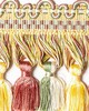 Scalamandre Trim SAFARI TASSEL FRINGE ROSE/GOLD/GREEN