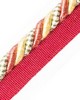 Scalamandre Trim SAFARI CORD WITH TAPE B ROSE/GOLD/GREEN