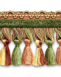 Safari Tassel Fringe Chenille Sage rose by   