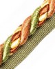 Scalamandre Trim SAFARI CORD WITH TAPE A SAGE/ROSE