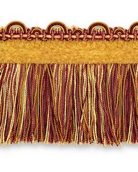 Safari Fringe With Chenille Claret rose by   