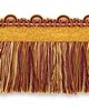Scalamandre Trim SAFARI FRINGE WITH CHENILLE CLARET/ROSE