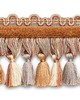 Scalamandre Trim SAFARI TASSEL FRINGE CHENILLE SLATE/CLAY