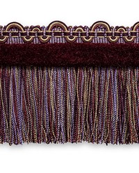SAFARI FRINGE WITH CHENILLE Amethyst Burgundy Multi by   