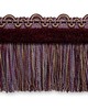Scalamandre Trim SAFARI FRINGE WITH CHENILLE Amethyst Burgundy Multi