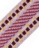 Scalamandre Trim SAFARI GALON Amethyst Burgundy Multi
