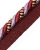 Scalamandre Trim SAFARI CORD WITH TAPE B Amethyst Burgundy Multi