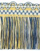 Scalamandre Trim SAFARI CUT FRINGE ROYAL BLUE / GOLD