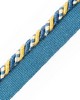 Scalamandre Trim SAFARI CORD WITH TAPE C ROYAL BLUE / GOLD