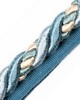 Scalamandre Trim SAFARI CORD WITH TAPE A TEAL
