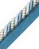 Scalamandre Trim SAFARI CORD WITH TAPE B TEAL