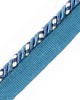 Scalamandre Trim SAFARI CORD WITH TAPE C SAPPHIRE