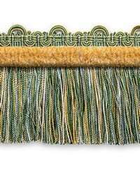 Safari Fringe With Chenille Seafoam gold by   