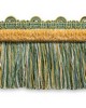 Scalamandre Trim SAFARI FRINGE WITH CHENILLE SEAFOAM/GOLD