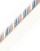 Scalamandre Trim MILADY CORD WITH TAPE A SUMMER SKY/CREAM