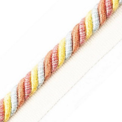 Scalamandre Trim Milady Cord With Tape C Cotton Candy PL 05085064 White 60% COTTON 40% VISCOSE  Cord 