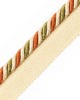 Scalamandre Trim MILADY CORD WITH TAPE A TERRACOTTA/MOSS