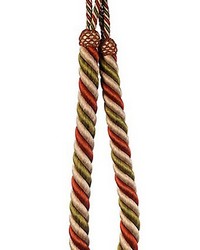 Milady Rope Tieback Terracotta moss by   