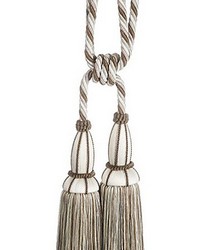 Milady Cut Fringe Tieback Biscotti cream by   