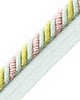 Scalamandre Trim MILADY CORD WITH TAPE C SEAFOAM/ROSE/CHARTREUSE