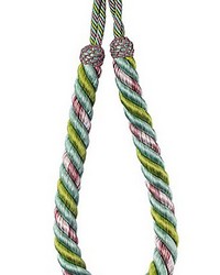 Milady Rope Tieback Seafoam rose chartreuse by   