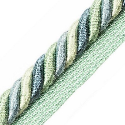 Scalamandre Trim Milady Cord With Tape B Seaglass PL 05215059 Green 60% COTTON 40% VISCOSE  Cord 
