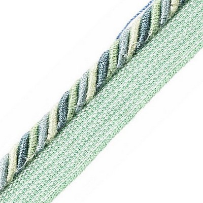 Scalamandre Trim Milady Cord With Tape A Seaglass PL 05215066 Green 60% COTTON 40% VISCOSE  Cord 