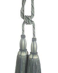 Milady Cut Fringe Tieback Seaglass by   