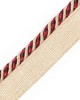 Scalamandre Trim BAYADERE CORD WITH TAPE C PIVOINE