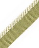 Scalamandre Trim AMBIANCE CORD WITH TAPE C FEUILLE