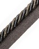 Scalamandre Trim AMBIANCE CORD WITH TAPE B SOMBRE