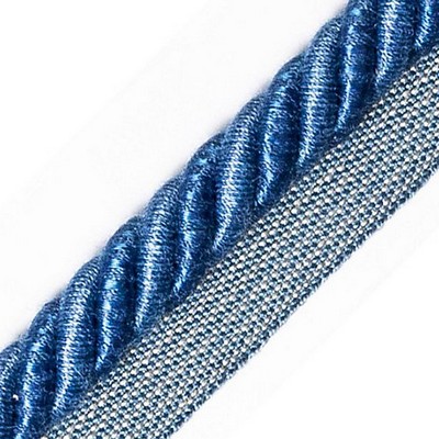 Scalamandre Trim Ambiance Cord With Tape A Sapphire PL 06776059 Blue 100% VISCOSE  Cord  Cord 