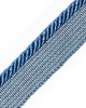 Scalamandre Trim AMBIANCE CORD WITH TAPE C SAPPHIRE