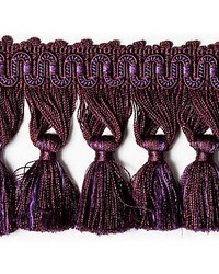 Ambiance Tassle Fringe Prune by   