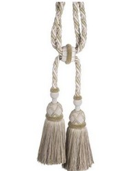 Safari Cut Fringe Tieback A Pewter by  Scalamandre Trim 