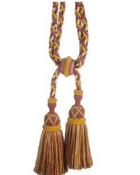 Safari Cut Fringe Tieback A Claret rose by  Scalamandre Trim 