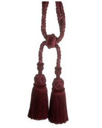 Safari Cut Fringe Tieback A Garnet by  Scalamandre Trim 