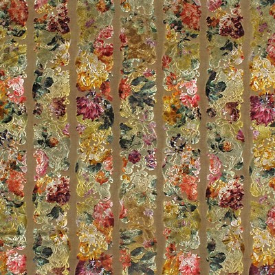 Old World Weavers Jardin Colbert Tendril Green RH 00021838 Green Upholstery 100%|VISCOSE|GROUND:  Blend Modern Floral Fabric