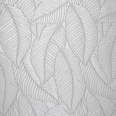 Old World Weavers Sagamore Hill Platinum S7 0002DRYL Silver SILK|45%  Blend Leaves and Trees  Fabric