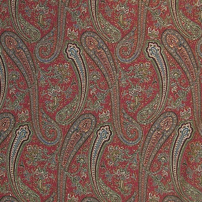Old World Weavers Punjab  Red SB 00011908 Red Upholstery SILK|65%  Blend Classic Paisley  Wool  Fabric