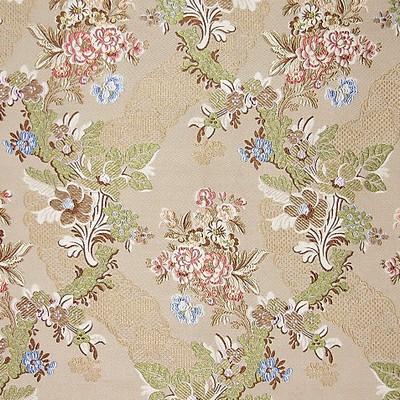 Old World Weavers Villa Carlotta Ecru multi CLASSICS SB 00012474 Multi SILK SILK Floral Silk  Fabric
