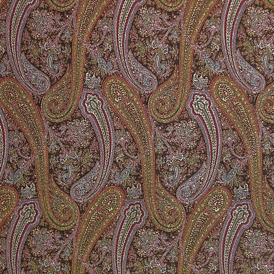 Old World Weavers Punjab  Black SB 00021908 Black Upholstery SILK|65%  Blend Classic Paisley  Floral Silk  Wool  Fabric