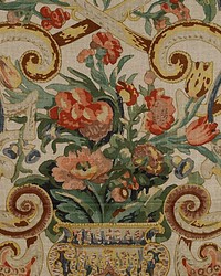 Baroque Floral Canvas Multicolor by   
