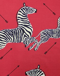 Zebras Masai Red by  Scalamandre 