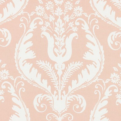 Scalamandre Primavera Blush BOTANICA SC 000116597 Pink Multipurpose LINEN;48%  Blend Classic Damask  Fabric
