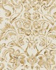 Scalamandre MANSFIELD DAMASK PRINT IVORY & BURNISHED GOLD