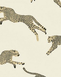 Leaping Cheetah Cotton Print Dune by   