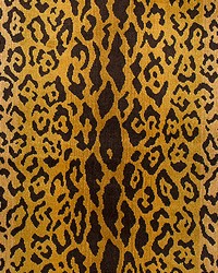Leopardo Ivory Gold  Black by  Scalamandre 